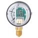 Pressure gauge with stepped electrical output signal