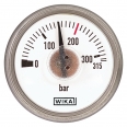 Pressure gauge with spiral tube