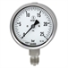 Bourdon tube pressure guage, safety version